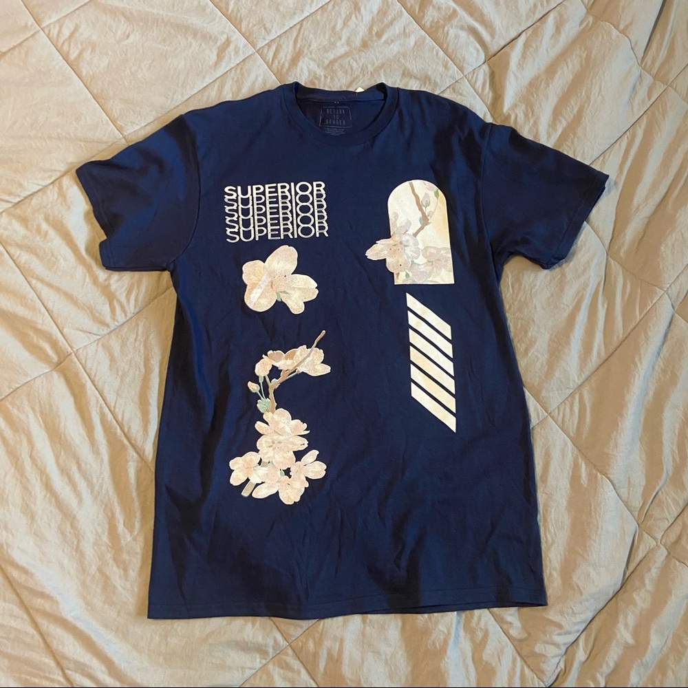 Superior Navy Return to Sender t-shirt Size Large